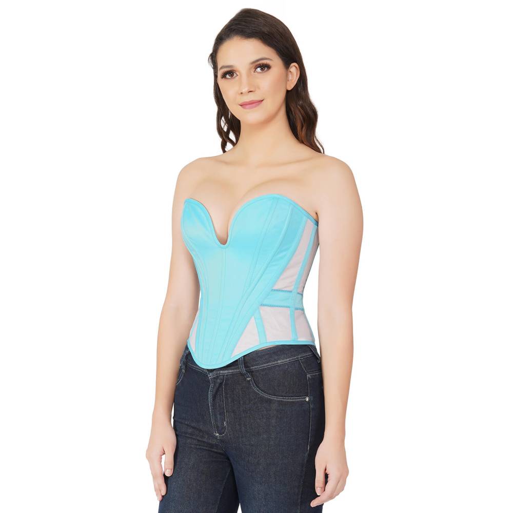 Attitude Corsets - Galilea Haut corset - Bleu